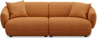 Castlery Auburn Sofa Customized, Performance Boucle, Rust, Spill Resistant, Modular for Sofas, Castlery