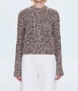 Pistola Denim Womens Quinn Sweater In Chocolate Marl