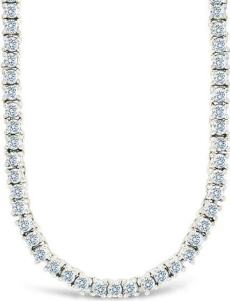 Sterling Forever Mirabell Slide Tennis Necklace in Silver at Nordstrom