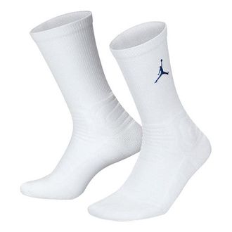 Nike Jordan Air Jordan Contrasting Colors Logo Sports Socks One Pair White CT0527-102