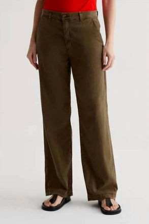 AG - Adriano Goldschmied Caden Wide Leg Jean In Mossy