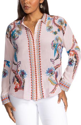Johnny Was Plus Morelia Silk Shirt