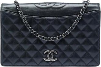 Chanel Pre-owned Ballerine Flap - Dames - Vintage Schoudertas - Zwart - ONE Size - Leer - Vintage