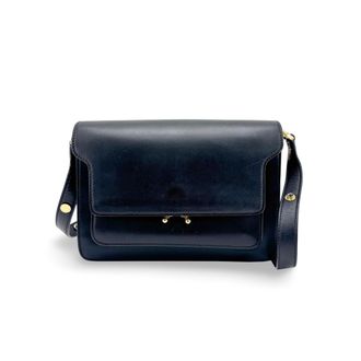 Marni Medium Trunk Shoulder Bag Navy