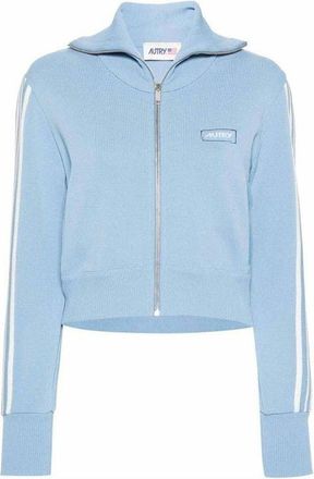 Autry Blue Nylon Womens Cardigan