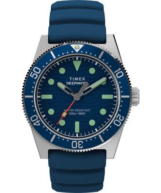Timex Deep Water Reef Heren Blauwe Horloge TW2W74600
