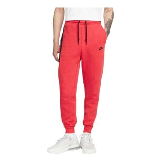 Nike Sportswear Tech Fleece Pants Light University Red Heather Black FB8002-672