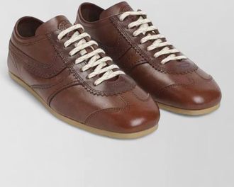 Dries Van Noten leather low-top sneakers