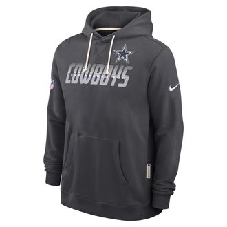 Nike Dallas Cowboys Sideline Standard Issue Nike Mens Dri-FIT NFL Pullover Hoodie in Blue | 03AZ06F7RD-SX8