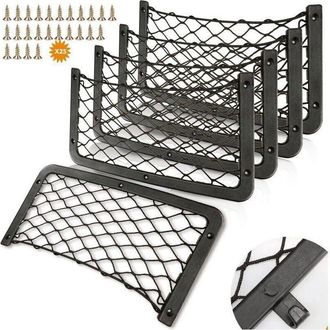 OEM Red De Almacenamiento Para Autocaravana De 5 Piezas - Dimensiones: 36 X 18 Cm - Fijaci&oacute;n Con Tornillos - Capacidad De Carga Reforzada