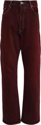 Doublet straight-leg jeans - men - Rayon/Cotton - L - Red