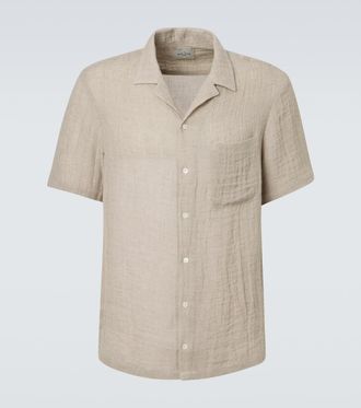 Le Kasha Linen bowling shirt