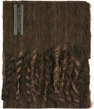 Our Legacy Estate Sjaal - Heren - Accessoires - Bruin - Maat: ONE Size Wol