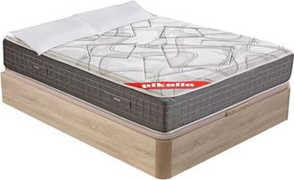 Pikolin Pikolin - Pack descanso saturn colch&oacute;n premium muelles ensacados 32cm + canap&eacute; abatible natural y almohada visco 150x190
