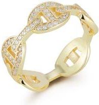 Glaze Jewelry Cubic Zirconia Mariner Chain Ring in Gold at Nordstrom Rack, Size 12