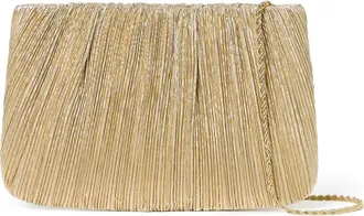 Loeffler Randall Brit Pleated Clutch in Gold at Nordstrom