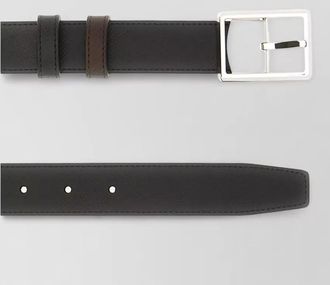 Montblanc leather belt reversible adjustable textured design