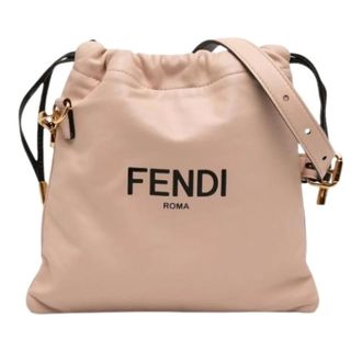 Fendi Pre-owned Bucket Bags, female, Pink, Size: ONE SIZE Pre-owned Crossbody Bucket Bag