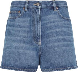 Valentino Denim Shorts, female, Blue, Size: W25 Denim Shorts