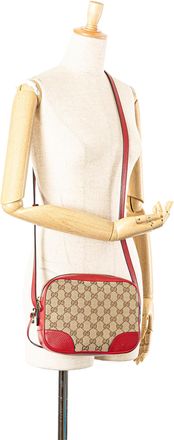 Gucci Pre-owned Womens Gg Supreme Canvas Crossbody Bag - Tan Textile - One Size