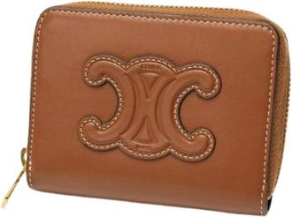 Celine Pre-owned Wallets, female, Brown, Size: ONE SIZE Pre-owned Leather Wallet
