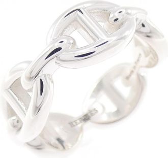 Herm&egrave;s Silver 925 Band Ring (Pre-Owned)
