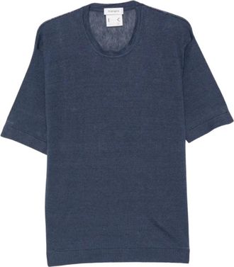 KANGRA Polo M-manica Over Rasata Calata - Heren - Ronde hals truien - Blauw - 2XL - Truien & Vesten
