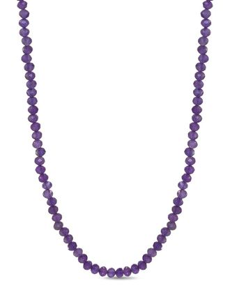 Jewelmak 14K African Amethyst Necklace