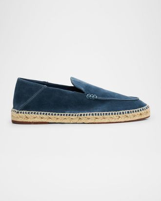 Loro Piana Mens Foldover Suede Espadrille