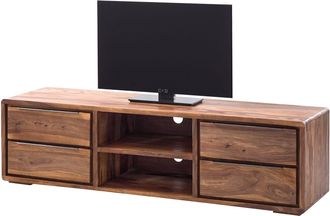 Ars Natura home24 Ars Natura TV-Lowboard Trangle I Massivholz Sheesham Hell 180x50x50 cm (BxHxT)