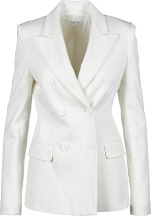 Sportmax Double-Breasted Tailored Jacket with Structured Silhouette