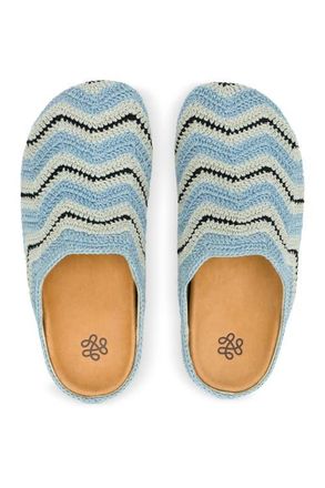 The Sak Bolinas Crochet Ripple Clog in Dream Blue Ripple at Nordstrom, Size 11