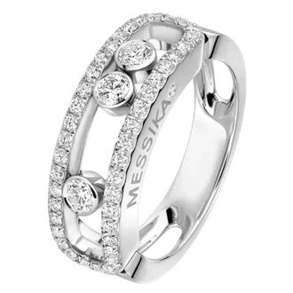 Messika Move Classique Pave Diamond Ring, Size 54
