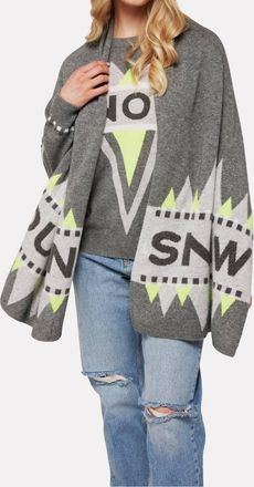 Brodie Snow Queen Scarf In Mid Grey