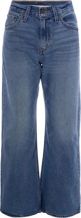 Levi's Wide Jeans - Dames - Loose Fit Jeans - Blauw - W24 L31 - Katoen - Jeans