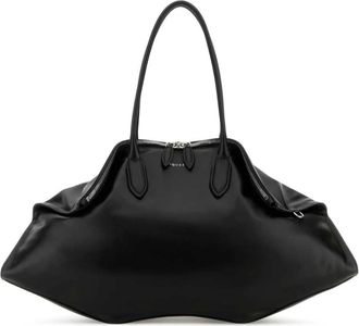 Alexander McQueen Alexander McQueen, Handbags, female, Black, Size: ONE SIZE Maxi Manta Bag