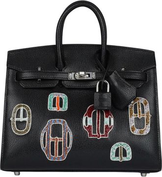 Herm&egrave;s Herm&egrave;s Birkin 20 Sellier Bouclerie Moderne Casaque Ch&egrave;vre Chamkila Noir with Palladium Hardware