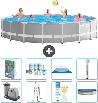 Intex Piscina Prism Frame Redonda - 610x132 Cm - 9-piezas S574