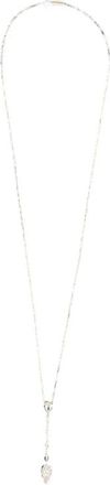 Alexander McQueen Accessoires, Dames, Geel, ONE Size, Y-motief Kristal-Hanger Gelaagde Ketting
