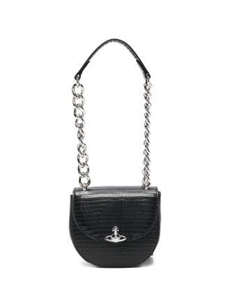 Vivienne Westwood Croc-Embossed Shoulder Bag