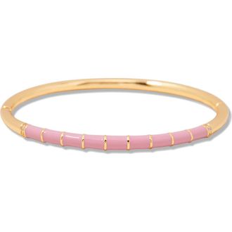 Brook & York Newport Enamel Bangle in Gold/Pink at Nordstrom Rack
