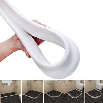 OEM Sellador De Silicona Para Suelos De Ba&ntilde;o - Evita El Desbordamiento De Agua - Tira Impermeable Autoadhesiva Y Flexible Para La Separaci&oacute;n De Zonas H&uacute;me