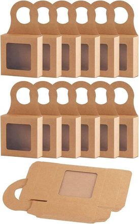 OEM Caja De 30 Unidades, Cajas Para Vino, Cajas De Regalo, Cajas Para Charcuter&iacute;a, Cajas Para Jab&oacute;n, Cajas De Regalo, Color Marr&oacute;n, 9 X 9 X 3 Cm