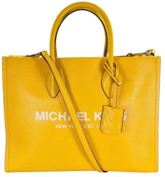 Michael Kors Pre-owned Tote Bags, female, Yellow, Size: ONE SIZE Pre-owned Tote Bag