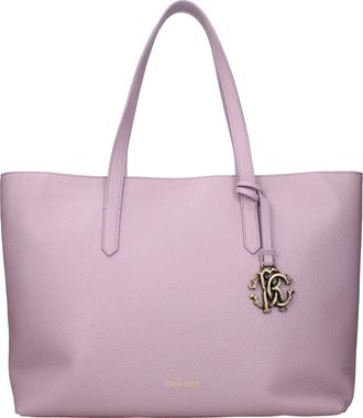 Roberto Cavalli Damens Umh&auml;ngetaschen aus rosa/lila Leder