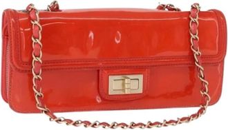 Chanel Pre-owned Shoulder Bags, female, Orange, Size: ONE SIZE Pre-owned Vintage Shoulder Bag