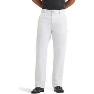 Lee Loose Fit Straight Leg Carpenter Jeans in Bright White at Nordstrom, Size 28 X 32