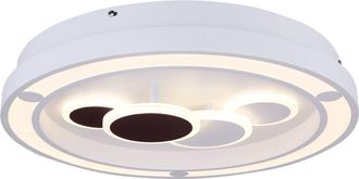 Globo Lighting Plafoniera Metallo Bianco, Led