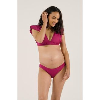 Cache Coeur Maternity bikini Bloom in Fuschia at Nordstrom, Size X-Large