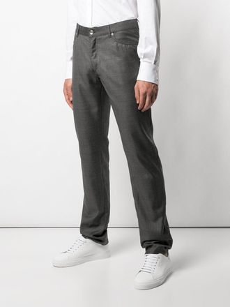 Brunello Cucinelli Medium Grey Wool Trousers - Grey